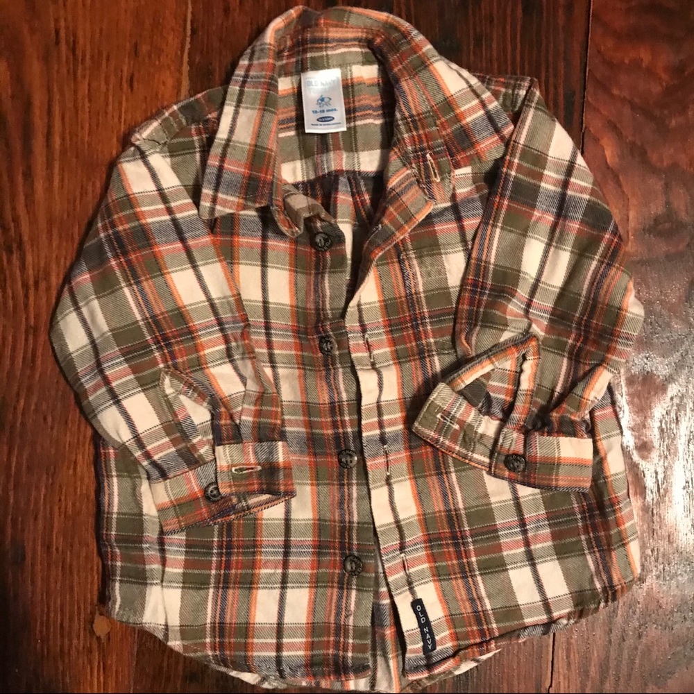 Plaid button down shirt